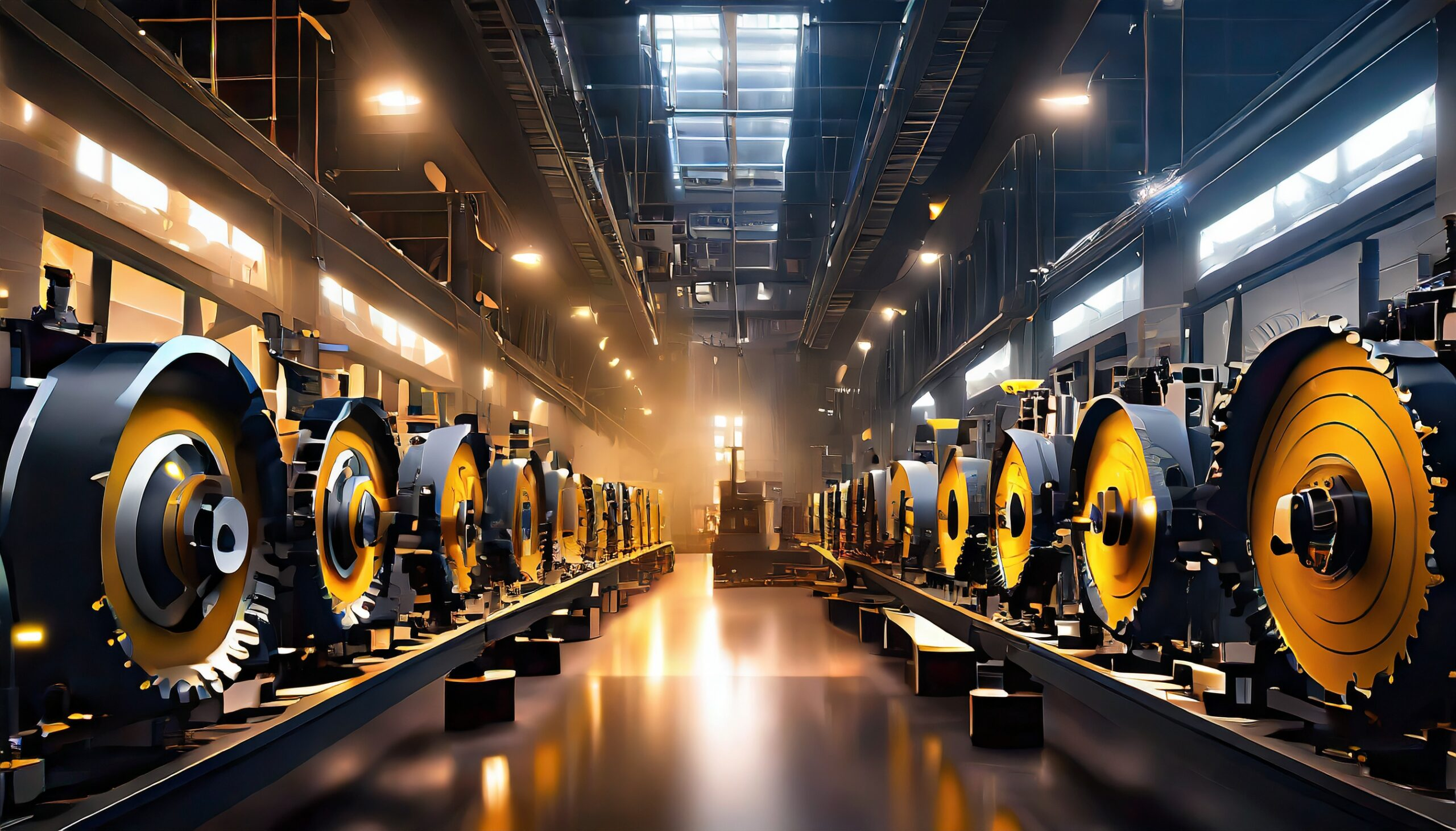 Moderne Maschinenhalle Bild